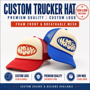 Gorra Trucker de Espuma Estilo OTTO Personalizable OEM de Alta Calidad, MOQ Bajo, Logotipo Bordado en 3D, 5 Paneles, Malla Trasera, Cierre a Presión - Product Image 1