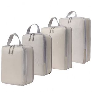 Ensemble de sacs de rangement pour cosmétiques, sacs de compression écologiques en polyester avec fermeture éclair, sacs de voyage pour chaussures et bagages - Product Image 6