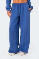 Pantalon de jogging décontracté pour femme, coupe droite, taille élastique, respirant, en coton/polaire, avec logo brodé, idéal pour l'hiver