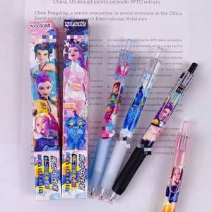 Yeni Gelenler 36 adet/set 0.5mm Jel Kalemler Kpop Avcıları Rumi Zoey Okul Kırtasiye Karikatür Otomatik Jel Kalem Setleri Okul Malzemeleri - Product Image 4