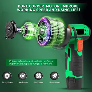 Mini Amoladora Angular Inalámbrica de 12V con Motor con Escobillas, Herramienta Eléctrica para Bricolaje y Uso Doméstico CMG-MINI - Product Image 4