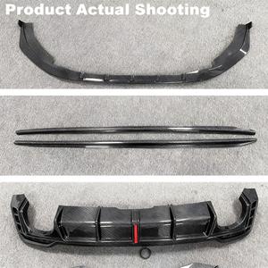 Kits de diffuseur, séparateurs, lèvre avant et jupes latérales en fibre de carbone véritable style <span class=keywords><strong>RS5</strong></span> pour <span class=keywords><strong>Audi</strong></span> A5 S5 <span class=keywords><strong>RS5</strong></span> B9.5 2020 2021 <span class=keywords><strong>2022</strong></span> 2023 2024 - Product Image 3