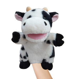 Marionetas de mano de animales con boca móvil abierta Hermosa marioneta de mano de felpa Juguete de peluche Marioneta de mano de animales Juguete para niños - Product Image 1