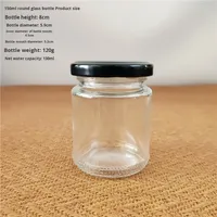 Bocal de conservation alimentaire en verre hermétique personnalisé en verre de haute qualité pour miel, épices, noix, beurre de cacahuète, cornichons, confiture, gelée, sucre, snacks et aliments pour animaux de compagnie, avec couvercle