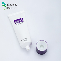 Tube cosmétique vide en PE de 40 mm avec bouchon à vis, impression de logo personnalisée pour mousse nettoyante visage, vente en gros