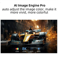 Yinzam H2 Mini 1080P Native UST Triple Laser Video Projector, 4K MAX High Lumens MEMC 3D Android GTV Home Cinema Video Projector