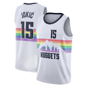 2025 última camiseta <span class=keywords><strong>de</strong></span> <span class=keywords><strong>baloncesto</strong></span> cosida barata Denver 15 Nikola Jokic 27 Jamal Murray - Product Image 6