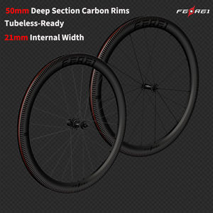 Jeu de roues en carbone 700c personnalisé en usine T800 T1000 UD Mat pour vélo de route, profondeur <span class=keywords><strong>28mm</strong></span>, compatible frein à <span class=keywords><strong>disque</strong></span> et frein à jante - Product Image 2