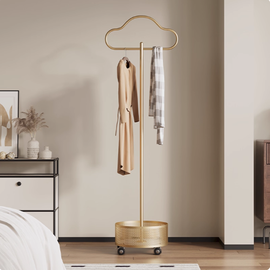 Gold with Wheels + Laundry Hamper