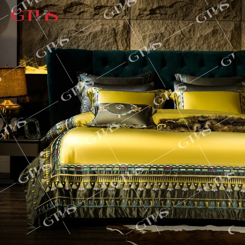 Home Textile Cotton Skin-friendly Comforter Set Sale King Size Bed Sheets Set Bed Collections Comforter Set Duvet Bedding