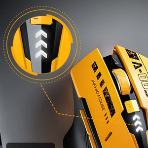 Bán buôn INPHIC A9 <span class=keywords><strong>Bluetooth</strong></span> chuột có thể sạc lại Ergonomic im lặng chuột đa thiết bị kết nối MECHA phong cách chuột không dây - Product Image 3