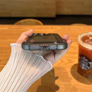 Custodia per telefono cellulare unica trasparente in TPU bianco e nero trasparente per <span class=keywords><strong>iPhone</strong></span> 15 Pro Max 14 13 12 11 XS XR <span class=keywords><strong>X</strong></span> 8 7 - Product Image 4