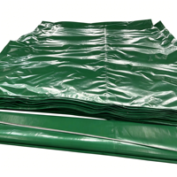 Bâche robuste épaisse et grande de couleur vert olive, couverture imperméable extra résistante, bâche verte