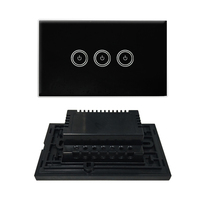 120*74*38mm ABS IP54 Intelligent Home LED Light Mirror Touch Sensor Switch Enclosure Control Junction Box Glass Touch Switch