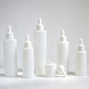 Matte Frosted <b>Glass</b> Dropper <b>Bottle</b> Cosmetic Packaging 20ml 30ml <b>50ml</b> 60ml 100ml for Essential Oil Lotion - Product Image 1