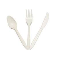 Couverts en amidon de maïs biodégradables jetables de 6 pouces pour les fêtes