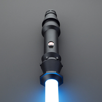 Sabre laser LED inspiré de Rey Skywalker, avec mouvement fluide, poignée vide, édition simplifiée Star Wars, cadeau