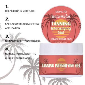 SNMLPM, Gel intensificador de bronceado de etiqueta privada, crea Piel de bronce, sandía, bronceado, piel corporal, loción autobronceadora Natural - Product Image 4