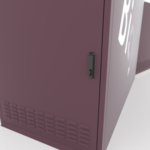 אופניים חיצוני מותאם אישית locker רחוב פלדה אופניים שטח אחסון עמיד למים רהיטים חיצונית אבקת מתכת מצופה - Product Image 2