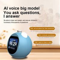 Asisten Suara Cerdas Bertenaga AI Layar IPS Dilengkapi Wi-Fi Bahan ABS Jam Alarm Speaker Fungsi Obrolan Dukungan Bahasa Inggris Awal
