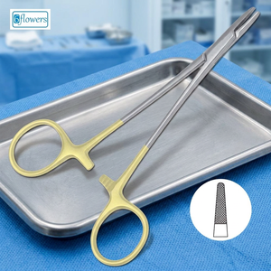 Porte-aiguille chirurgical Baumgartner, pince hémostatique TC, acier inoxydable, instrument manuel, classe I, certifié CE - Product Image 2