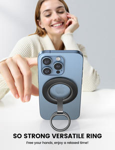 Support de <span class=keywords><strong>téléphone</strong></span> magnétique universel Lamicall STRR05, support de doigt réglable à 360 degrés, poignée anti-chute, boucle arrière, support de <span class=keywords><strong>téléphone</strong></span> - Product Image 2