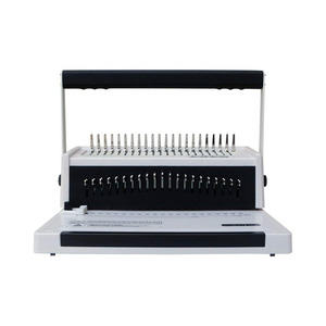 Rilegatrice Manuale C20A a 21 Fori Regolabile per Formato <span class=keywords><strong>A4</strong></span> e Inferiore a 300mm, con Calendario, Rilegatura a Pettine Singolo, in Metallo, per 500 Fogli - Product Image 1