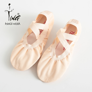 Zapatillas de Ballet de Lona Negras para Práctica de Danza para Niñas y <span class=keywords><strong>Mujeres</strong></span>, Zapatos de Ballet Suaves con Elástico, Venta al por Mayor - Product Image 5