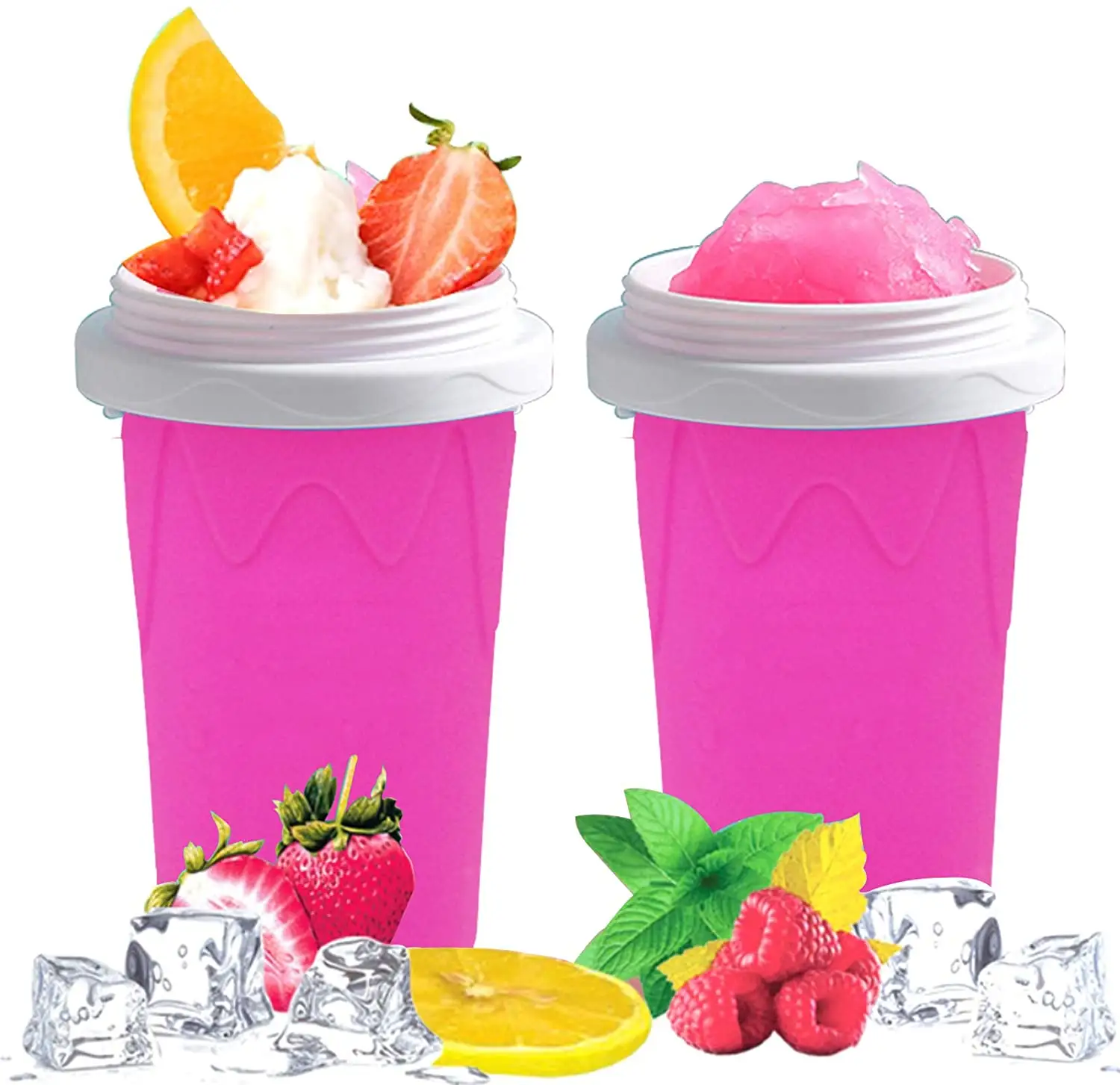 Tik Tok Pinch Cup Gefroren machen Einfrieren Lebensmittel qualität Silikon Slushies Drink Cup Smoothie