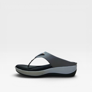 Sandales confortables pour femmes à entre-doigts, élégantes, à talon compensé, faciles à enfiler, chaussures décontractées pour usage quotidien intérieur/extérieur, avec coussinets souples - Product Image 3