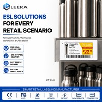 LEEKA Fabricante de Etiquetas Electrónicas para Estantes, Etiqueta Electrónica Digital de 2.9 Pulgadas para Tiendas de Electrodomésticos