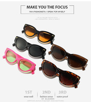 Lunettes de soleil unisexes œil-de-chat de marque OEM en gros avec protection UV400, monture en métal et PC, nouveau design tête de léopard pour le street style