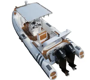 Qingdao Haohai pavimento in fibra di vetro Hovercraft canoa Pedal Patrol gommone rib Boat per Sport acquatici