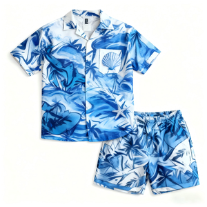 ชุดเสื้อเชิ้ตลำลองฤดูร้อนผู้ชายแบบกำหนดเอง เสื้อโปโลผู้ชายพิมพ์ลายเต็มตัว แห้งเร็ว เสื้อเชิ้ตผู้ชาย - Product Image 4