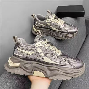 Zapatos Deportivos Casuales con Cordones para Hombre, Diseño de Suela Deportiva, Parte Superior de Malla Transpirable, Impermeables, Retro, Ligeros, Antideslizantes - Product Image 3