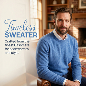Suéter Jacquard Estilo Preppy Vintage para Hombre, Tejido Estándar 7GG, Mezcla <span class=keywords><strong>de</strong></span> Lana, Antiarrugas, Antiretráctil, para Invierno - Product Image 2