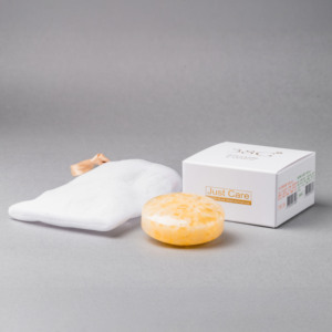 Savon solide naturel avec pochette en filet pour le corps et le visage, tous types de peau, taille standard, savon pour les mains - Product Image 2