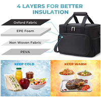 Sac isotherme de pique-nique pour adultes, avec logo personnalisé, imperméable, portable, grande capacité, fermeture éclair, style de vie, camping, pique-nique, boîte à lunch