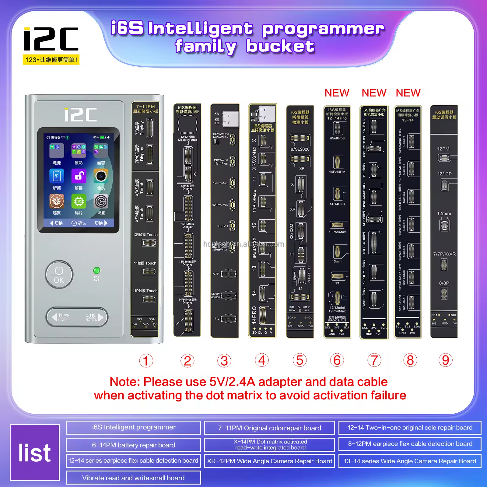 I2C I6S Intelligent Programmer for Iphone 6-14 Pro Max Repair