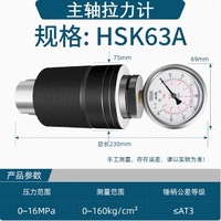 BT30 BT40 BT50 HSK63A HSK100A spindel penguji tegangan instrumen Pengujian hidrolik untuk mesin penggilingan
