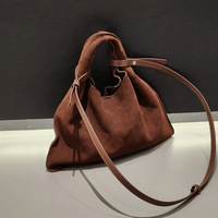 Top Layer Frosted Cowhide Triangle Tragbare kleine Damen Modische All-Match Handtasche Schulter Einkaufstasche Polyester Futter