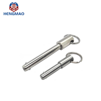 HM235 Hot Sale Stock 5mm 6mm 8mm 10mm Size Steel Ball Pin Ring Grip Quick Release Pins Fasteners Product