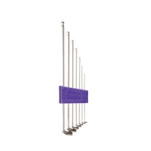 Juego de llaves hexagonales EIGHT TTS-7, 9 piezas, brazo corto, acabado cromado, hecho en Japón - Product Image 2