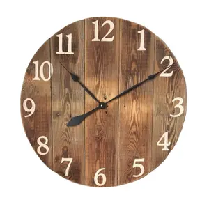 Customized OEM European Custom Modern home decoration Wooden wall clock modern for Living Room