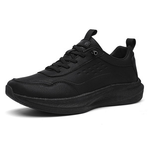 Bestseller Men Wide Toe Leather Running Shoes <b>Popcorn</b> Cushion Wide Last Casual Commute Sneakers For Autumn Winter - Product Image 6