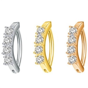 Anillos de Ombligo Modernos de Acero Inoxidable con Diamantes de Imitación, Ojo del Diablo, Corazón y Mariposa, Joyería para Piercing Corporal - Product Image 1