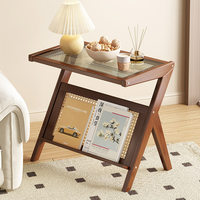 Table basse moderne en bambou pliable, simple et durable, pour salon, style luxe léger, haut de gamme, petite, multifonctionnelle, avec rangement