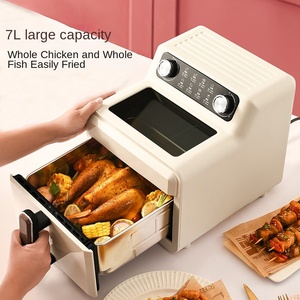 หม้อทอดไร้น้ำมันสแตนเลสดิจิตอลแบบ7L ทันสมัย, ใหม่มัลติฟังก์ชั่นฝรั่งเศสหน้าต่างมองเห็นของใช้ในครัวเรือน - Product Image 5