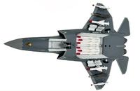 Modèle de chasseur furtif J-35 à l'échelle 1:24, 72 cm, modèle de collection en alliage militaire, cadeau décoratif