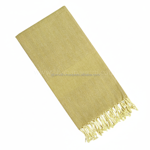 Serviette de Fouta de Hammam Turc à Armure Plate Minimaliste avec Design en Coton Écologique Blanc Pur Serviette de Plage Fouta - Product Image 1